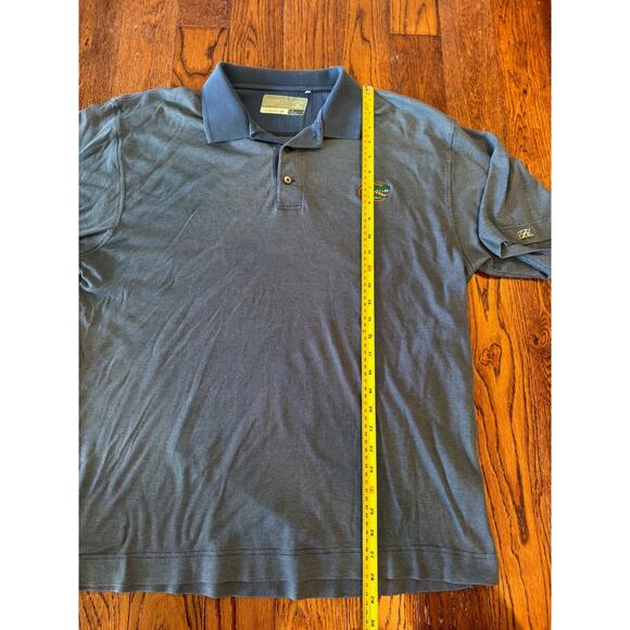 Florida Gators Cutter and Buck Mens Large Navy Polo Golf Shirt Logo DryTec NCAA - Picture 8 of 9